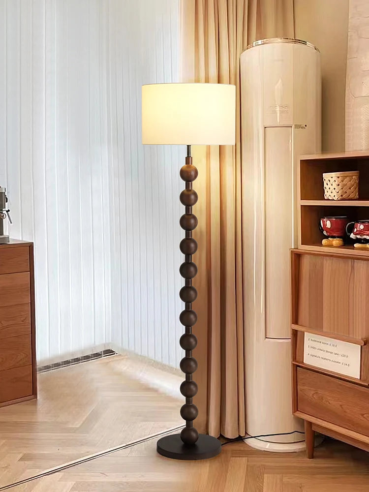 ALEXA| WOODEN FRENCH FLOOR LAMP