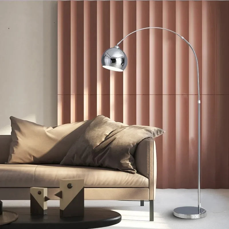ITHACA | MODERN POLISHED CHROME LED FLOOR LAMP